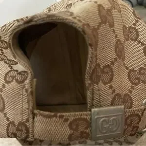 Gucci | Accessories | Gucci Brown And Red Monogram Hat  display picture 1